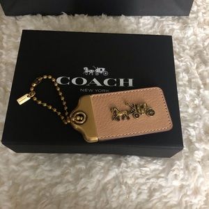 Coach leather tag